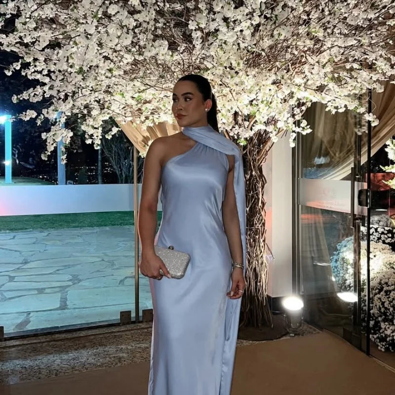 Women Satin Party Dress